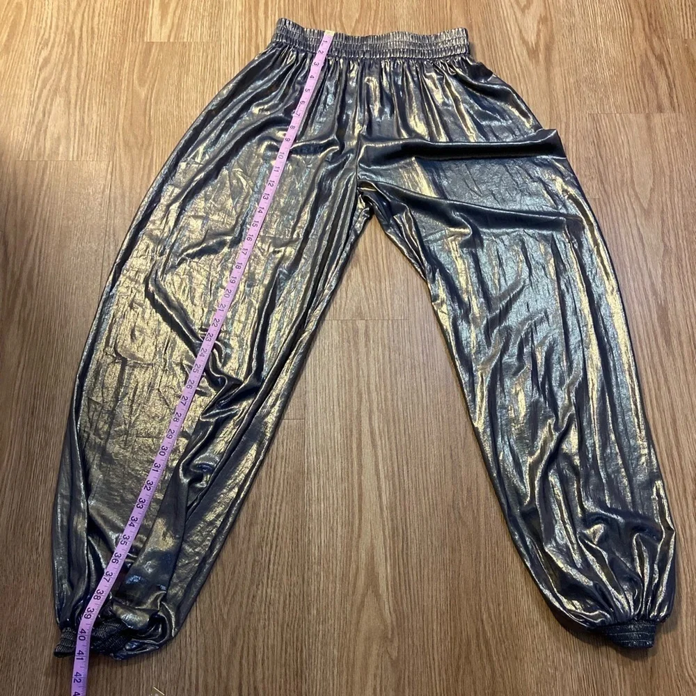ZARA metallic ballon joggers style pants